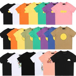 Ropa para niños Diseñador Bebés Drews camisetas Algodón Sonrisa Niños pequeños cara Camiseta para niñas Niños Dibujar Letras Impresas Camisetas de manga corta Jóvenes Niños Camisetas casuales Top