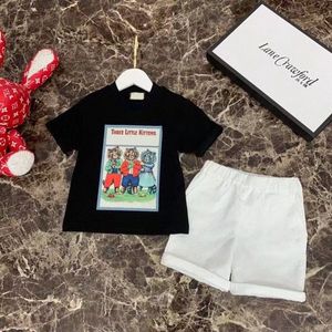 Ropa para niños Diseñador Niños Conjuntos de manga corta Niñas Niños pequeños Carta Pirnted Camisetas Pantalones cortos Verano Niños Jóvenes camisetas pantalones Ropa g Casual kid T r0lE #