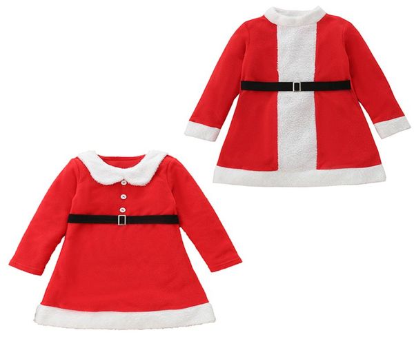 Vêtements pour enfants filles robe de noël enfants noël père noël robes de princesse printemps automne mode Boutique bébé vêtements Z40116610011