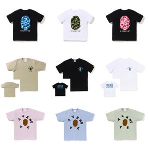 Camisetas blancas para niños y niñas, camisetas holgadas con dedos de verano para niños y jóvenes, pantalón corto informal de manga corta, camisetas estampadas