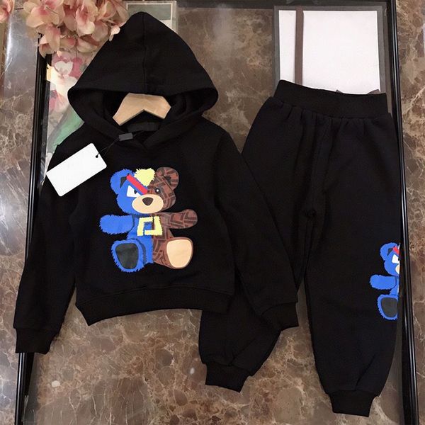 Ensembles de vêtements pour enfants Designer Sweats à capuche Pantalons Survêtements Manteaux pour tout-petits Garçons Filles Pulls Marque de luxe Enfants Sweat-shirts à manches longues Pantalon Lettre Vêtements de sport