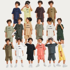 ESS Tracksuits Kinderkleding Sets Korte mouwen T-shirts Shorts Suits Pakken jongens Girls Letter Gedrukt Loose Joggers Peuter Kinderen Jeugdkleding T-shirts Tops T Tees Pants