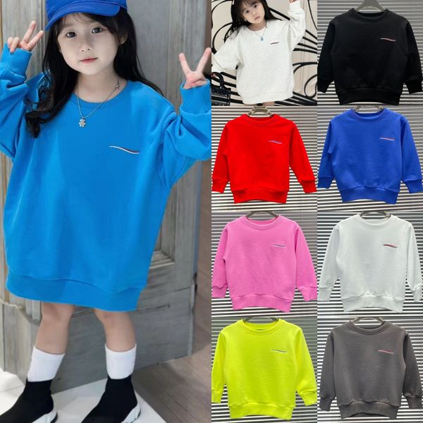 Pull à capuche pour enfants, pull à manches longues, short, décontracté, lettre imprimée Cola, col rond, vêtements rayés de Paris pour jeunes garçons et filles