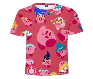 Kinderkleding Zomer Korte mouw 3D Cartoon Gedrukt Kirby T -shirt For Boys Girls Streetwear Hip Hop Teenager Boys Children Tops2902781893