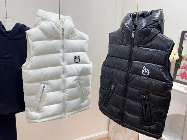 bébé à capuche gilet enfant sweats à capuche enfant gilet vers le bas manteau enfants vêtements designer sans manches épais chaud vêtements d'extérieur lettres fille garçon design top marque de luxe vêtements de mode