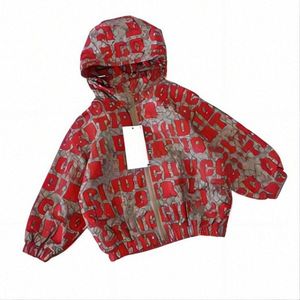 ropa para niños abrigo chaqueta con capucha Niños y niñas Diseñador de lujo con cremallera estilo delgado con capucha bebé niño primavera y otoño chaqueta ropa de bebé 100 cm-1 r1 W5Uf #