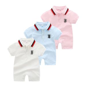 Enfants Vêtements Infant Toddler Bébé Vêtements Barboteuse Combinaison Tenues Coton Solide Nouveau-Né Bébé Garçons Filles Clothes238l