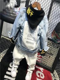 Kinderkleding Sets Fashion Cartoon Children Spring en Autumn Denim Jacket Hoodies Jeans 3pcs Boys Set Toddler Boys Clothing M3895065