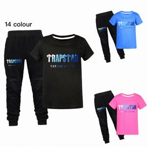 Juntos de ropa para niños Trapstar Biños para niñas Trayos para niños ropa juvenil ropa para niños Camisetas de manga corta Pantalones Pantalones Pantalones Tops de verano Tops Siz R4yy#