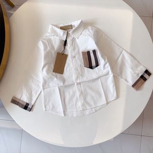 kinderkleding Shirts jongens meisjes Baby met lange mouwen Klassiek gedrukt letterruitpatroon Merkmode