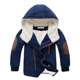 Manteau pour enfants 2020 Automne Hiver Garçons Veste pour garçons Vêtements pour enfants Vêtements d'extérieur à capuche Vêtements pour bébés garçons 4 5 6 7 8 9 10 11 12 ans LJ201125