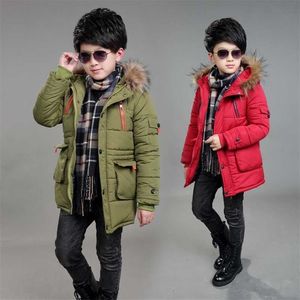 Kids Coat Autumn Winter Boys Jacket for Children Clothing Hooded Outerwear Teen Boy Clothes 4 5 6 7 8 9 10 12 14 Years 211204