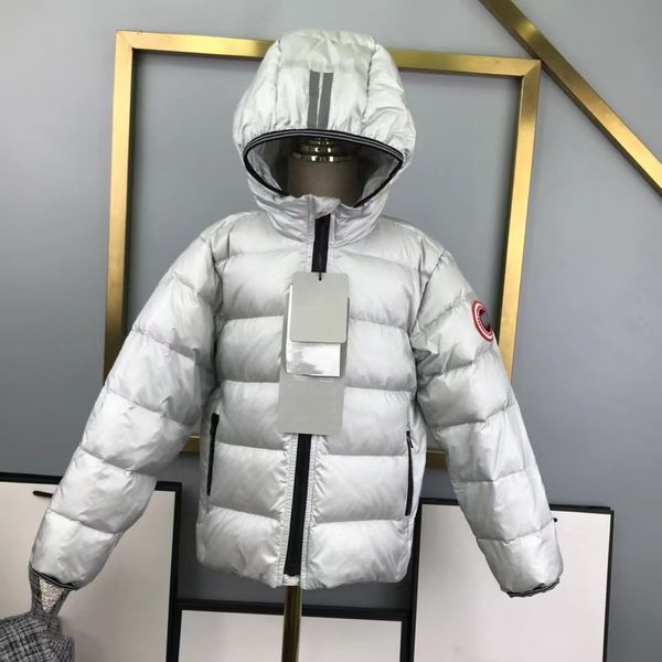 Manteaux à capuche rose pour bébé, doudoune pour enfant, sweat à capuche épais et chaud, vêtements d'extérieur pour fille et garçon, capuche pour enfant, marque de luxe, top mode, 100% duvet d'oie blanche, remplissage argenté noir