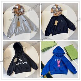 abrigos para niños Abrigo de pelo de cordero para niños Muñeca Oso Estampado Chaqueta con capucha para niños Tamaño 90-150 CM Moda Bebé Otoño Cálido Outwear diseñador ropa para niños Otoño e invierno cálidos