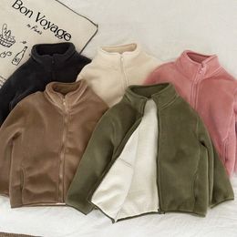 Abrigos para niños Invierno Cálido Ropa para niños Chaquetas para niños Niñas Niño al aire libre Ropa para niños Casual Felpa Juvenil Outwears Rosa Blanco Verde T39J #