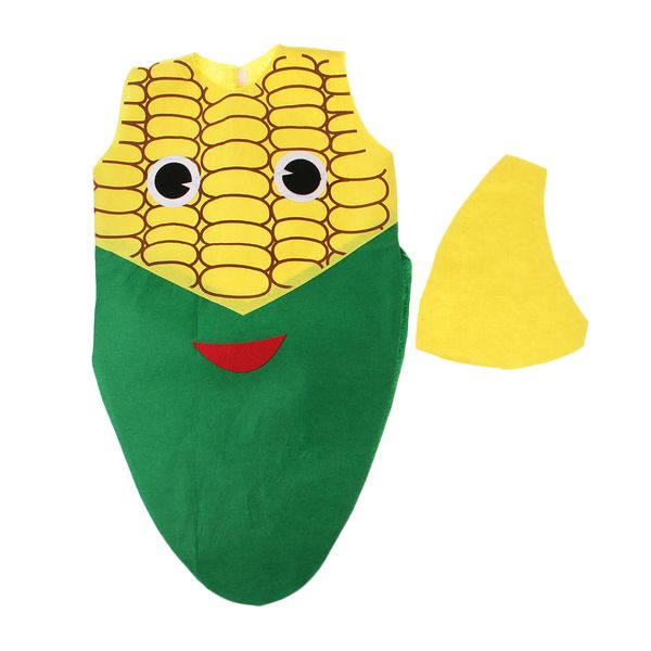 Costume de maïs pour enfants non tissé tissu végétal tenue fête