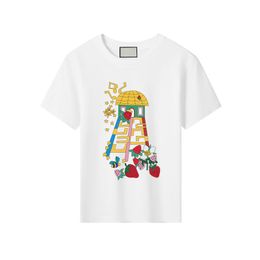 Camiseta de algodón para niños Diseñador Ropa de bebé Niños Niñas Camisetas Ropa suave para niños G Camiseta de manga corta Traje estampado de lujo CYD23101804