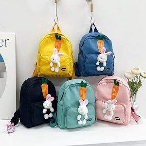 Enfants mignon dessin animé lapin sac à dos enfants sac garçons filles sacs à dos pour maternelle bébé sortant enfant 240129