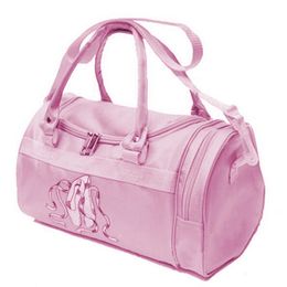 Bolsa de baile para niños para chicas Balderina Bag Pink Lace Duffel para Ballet Class Crossbody Nombre Bordado Bolso Bolsas de hombro 240420