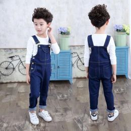 Denim overalls voor kinderen voor tieners Lente Jeans Tuinbroek Meisjes Pocket Jumpsuit Kinderen Jongens Broeken voor leeftijd 4 5 7 9 11 13 jaar 240127