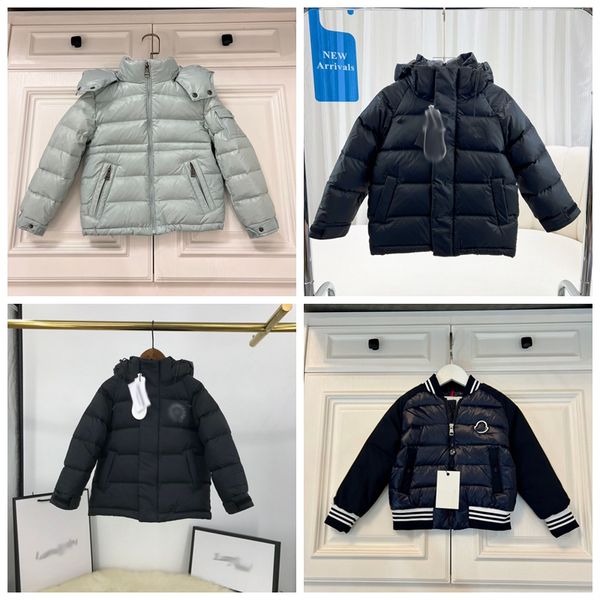 Diseñador para niños Bebés, niños y niñas Abrigos Otoño Invierno Niños Chaqueta de plumón desmontable con capucha Chaquetas para niños Ropa para niños pequeños Tamaño exterior 100-160