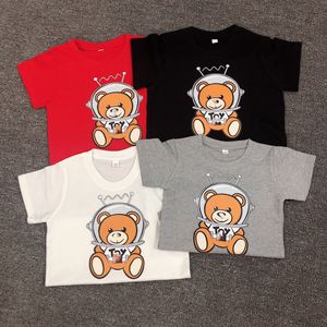 vêtements de marque pour enfants vêtements pour bébés t-shirt de créateur pour enfants MOSC filles garçons t-shirt à manches courtes parentales lettres d'ours d'été noir blanc rose vêtements pour enfants dhgate