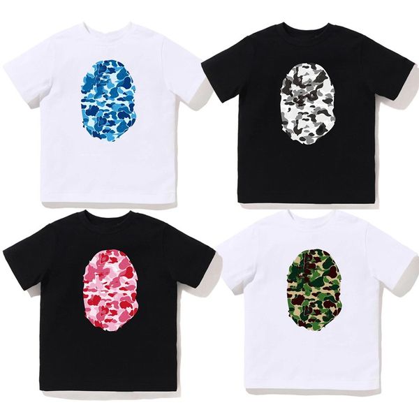 Ropa de diseñador para niños Camisetas para bebés Niños pequeños Niñas Moda juvenil Hip Hop Camo Street Tops Casual Verano Niños Bebés Camisetas Ropa para niños pequeños