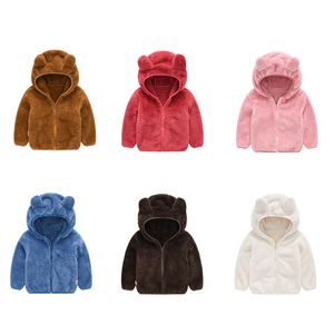 Kids Designer kleding Jongens en meisjes peuter jas beer oren rits uitloper kleding baby fleece hooded jassen kleding M365