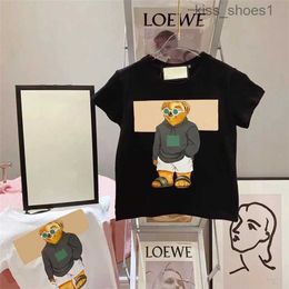 Ropa de diseñador para niños El más nuevo Bebé Niños Niñas Camiseta Carta clásica Pringting Tops de manga corta Niños Verano Algodón Patrón de dibujos animados