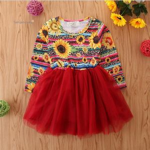 Kids Designer Kleding Sululower Peuter Meisjes Jurken Mesh Infant Meisje Prinses Jurk Etnische Stijl Kinderen Kleding Kinderkleding DW4512