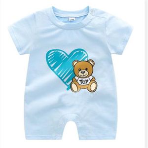 Kids Designer Kledingsets Baby Rompertjes Korte mouwen Pasgeboren baby Pyjama Katoen Meisje Jongen Jumpsuit Speelpakjes Overalls Outfits