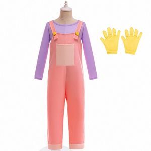 Kinderontwerpkleding Sets roze paarse jongens baby peuter cosplay zomerkleding peuterers kleding kinderen zomer Q6hn#