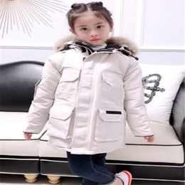 Enfants Designer Down Coat Top Qualité Garçons Filles À Capuche Rembourré Parka Manteaux En Plein Air Enfant Vestes Enfants Outwear Veste