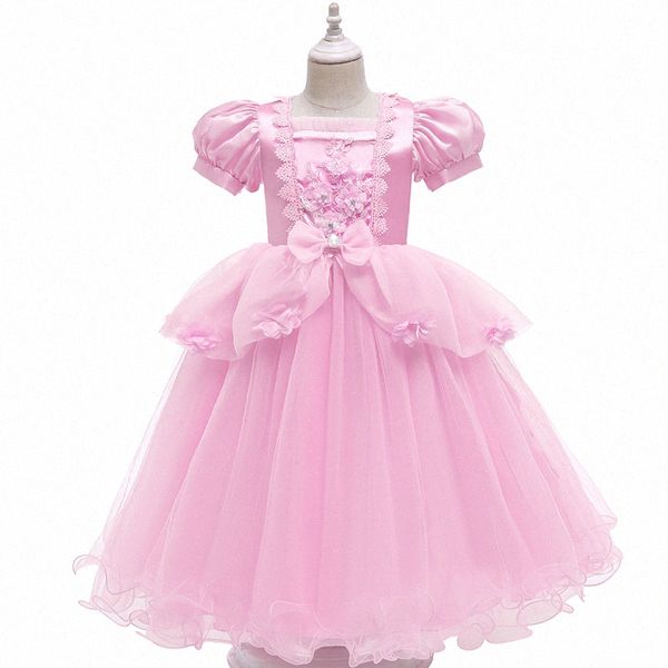 Kids Designer Girl's Robes Robe mignonne Cosplay Vêtements d'été Toddlers Vêtements Baby Childrens Girls Summer Robe P55W #