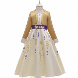 Robes de fille de créateurs pour enfants robe cosplay vêtements d'été vêtements pour tout-petits bébés filles pour enfants violet bleu robe d'été p5SO #