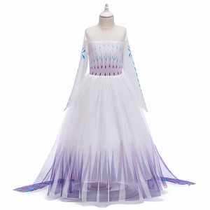 Robes de fille de créateurs pour enfants robe cosplay vêtements d'été vêtements pour tout-petits bébé enfants filles robe d'été bleue K8x0 #