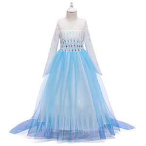 Kids Designer Girl's jurken jurk cosplay zomerkleding peuters kleding baby kinder kinderen meisjes blauwe zomerjurk v3zy#