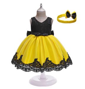 Kids Designer Girl's Jurken Headwar Sets schattige jurk cosplay zomerkleding peuters kleding baby kinderen meisjes zomerjurk w3ug#