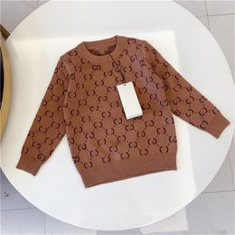 Enfants Designer Pull à capuche marque unisexe pull de haute qualité bébé pull automne et hiver sweat-shirt pour enfants garder au chaud lettre vêtements imprimés 90-150 cm a05