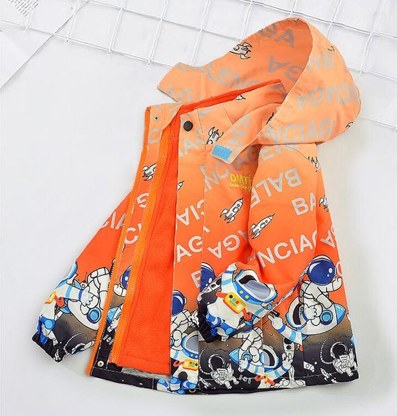 Kids Designer Jacket Windbreaker Espace ext￩rieur astronautes b￩b￩ gar￧on fille printemps ext￩rieur vestes de sport