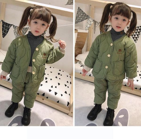 Enfants Designer Ensembles Enfants Marque Solide Couleur Coton Congelé Vêtements Deux Pièces Ensemble Mode Tops Pantalons Garçons Filles Vêtements Chauds Wi6305489