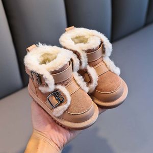 Bottes de neige de styliste pour enfants, chaussures pour bébés filles et garçons, Mini bottines chaudes d'hiver à semelle souple, EUR16-30