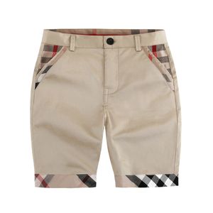 Enfants Designer En Gros Shorts Vêtements Pour Enfants D'été À Carreaux Couleur Kaki Porter Des Pantalons Garçons Pour L'été PSK119