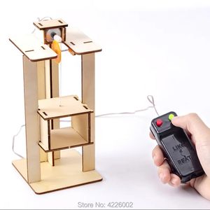 DIY-kit voor kinderen Lift Wetenschapsexperiment Uitvindingen STEM-speelgoed Technologie Elektronisch bouwproject voor schoolkinderen Jongen 240102