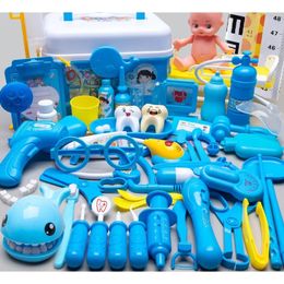 Kids Doctor Playset Boys and Girls Simulated Nurse Stethoscope Injection Home Toolbox 240315