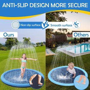 Kids Dog Anti-Slip Splash Pad Dik Sprinkler Pool Zomer Outdoor Water Toys Fun Backyard Fountain Play Mat For Children Cadeau