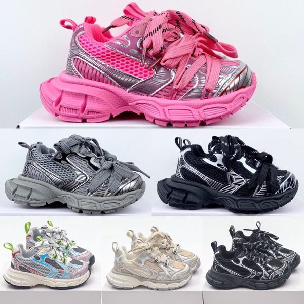 Zapatos para niños 3XL Zapatillas de deporte para correr Marca de París Niños Niños Niñas Zapatillas de deporte Casual Niños pequeños Juventud Niño Zapato deportivo Malla Corredor retro al aire libre Zapatilla de deporte de nailon