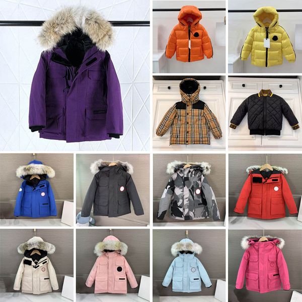 Manteau en duvet pour enfants, parka pour garçons et filles de 3 à 12 ans, combinaison de neige chaude, vêtements d'extérieur à capuche, manteaux pour enfants, 2024