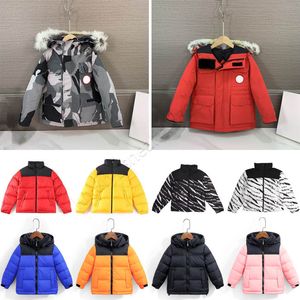 Kids Down Coat Winter Boy Girl Baby Outerwear Jackets Teen Clothing Dik Warm Warme lagen Lagen Kinderen Dragen Jacket Fashion Classic Packas 5 Color 100-160