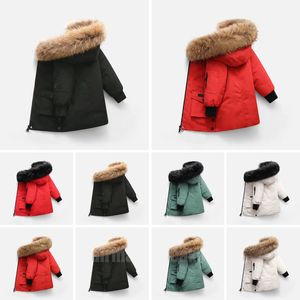 Manteau d'hiver pour enfants, veste d'hiver pour garçons et filles, vêtements d'extérieur avec badge, épais et chauds, manteaux pour enfants, Parkas classiques, 2023